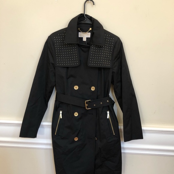 Michael Kors Jackets & Blazers - Authentic Michael Kors studded trench coat size M
